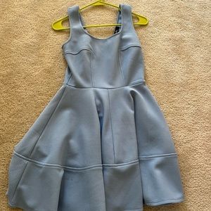 Periwinkle blue semi-formal dress